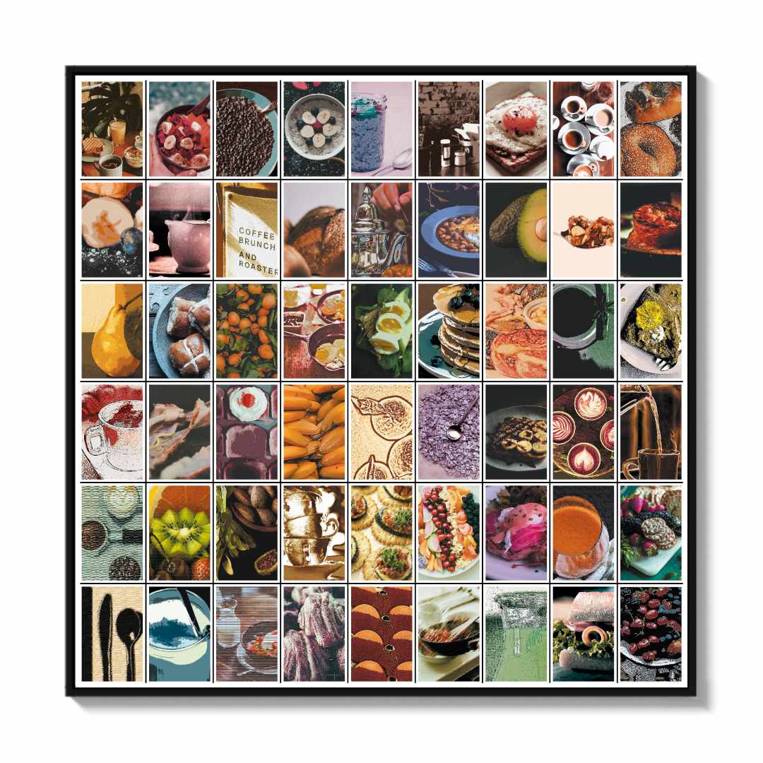 Wandbild von Frühstück im Cafe