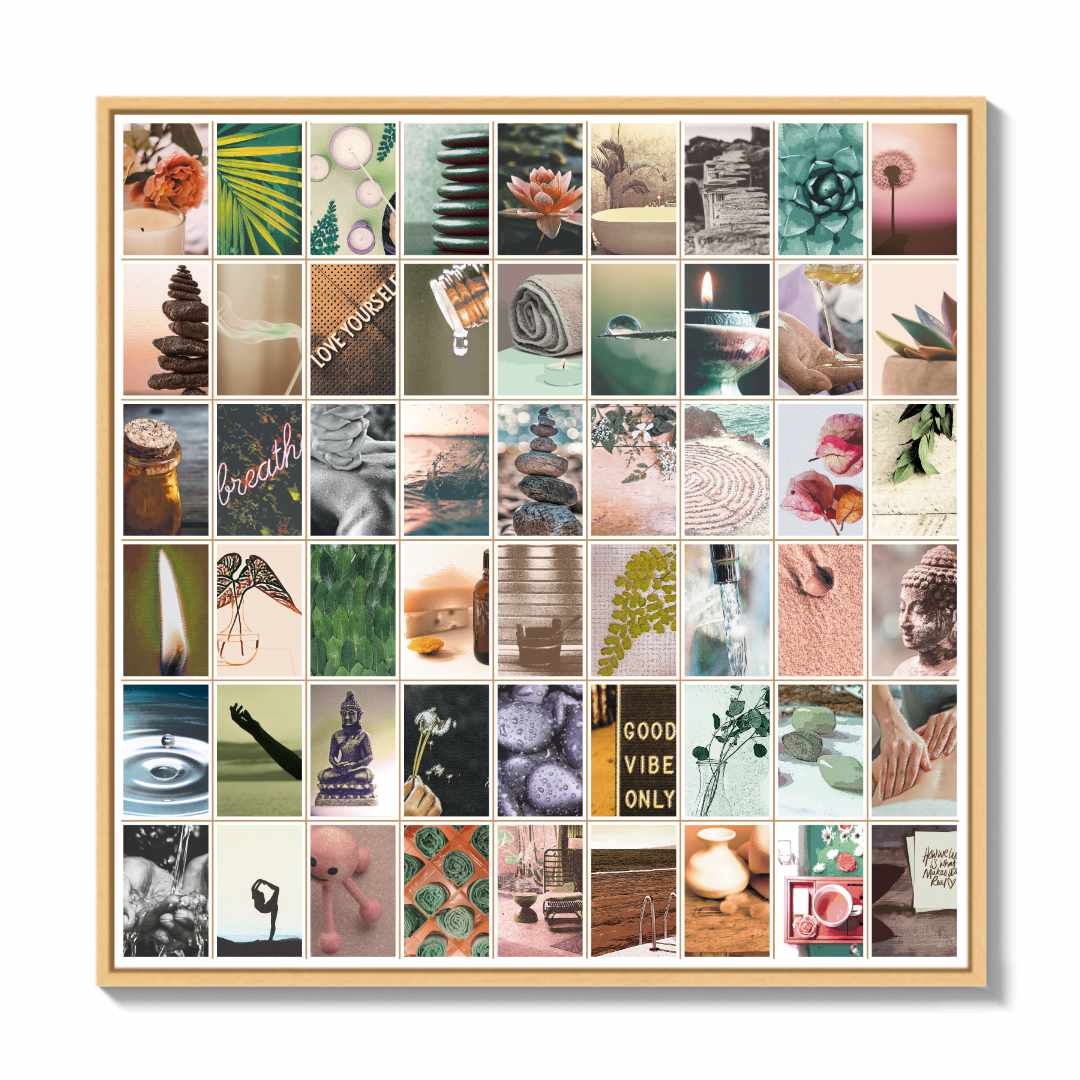 Entspanntes Wellness Wandbild für Yoga oder Massage